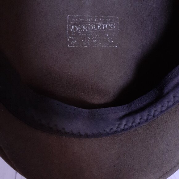 Vintage Pendleton Men's Wool Flat Cap Brown - Picture 12 of 13